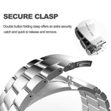 Rem for Smartwatch - Rustfritt stål (20mm) - Sølv