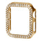 Apple Watch 9/8/7 (45mm) Hårdt Plast Cover - Guld & Rhinsten