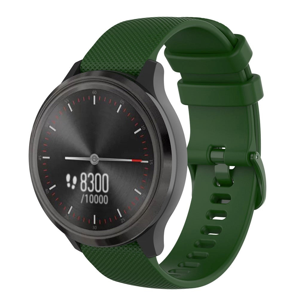 Smartwatch Universal Silikone Rem (20mm) - Militær Grøn