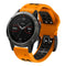 Garmin Universal Silikonstropp med doble hull (26 mm QuickFit) - Oransje / Svart