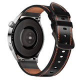 Universal Smartwatch lærreim 22mm - Svart
