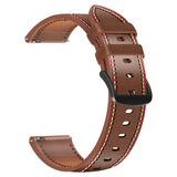 Universal Smartwatch lærreim 22mm - Brun