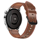Universal Smartwatch lærreim 22mm - Brun