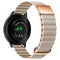 Smartwatch-rem 20 mm magnetisk litchi-skinn - beige / rosegull