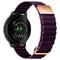 Smartwatch-rem 20 mm magnetisk litchi-skinn - lilla / rosegull