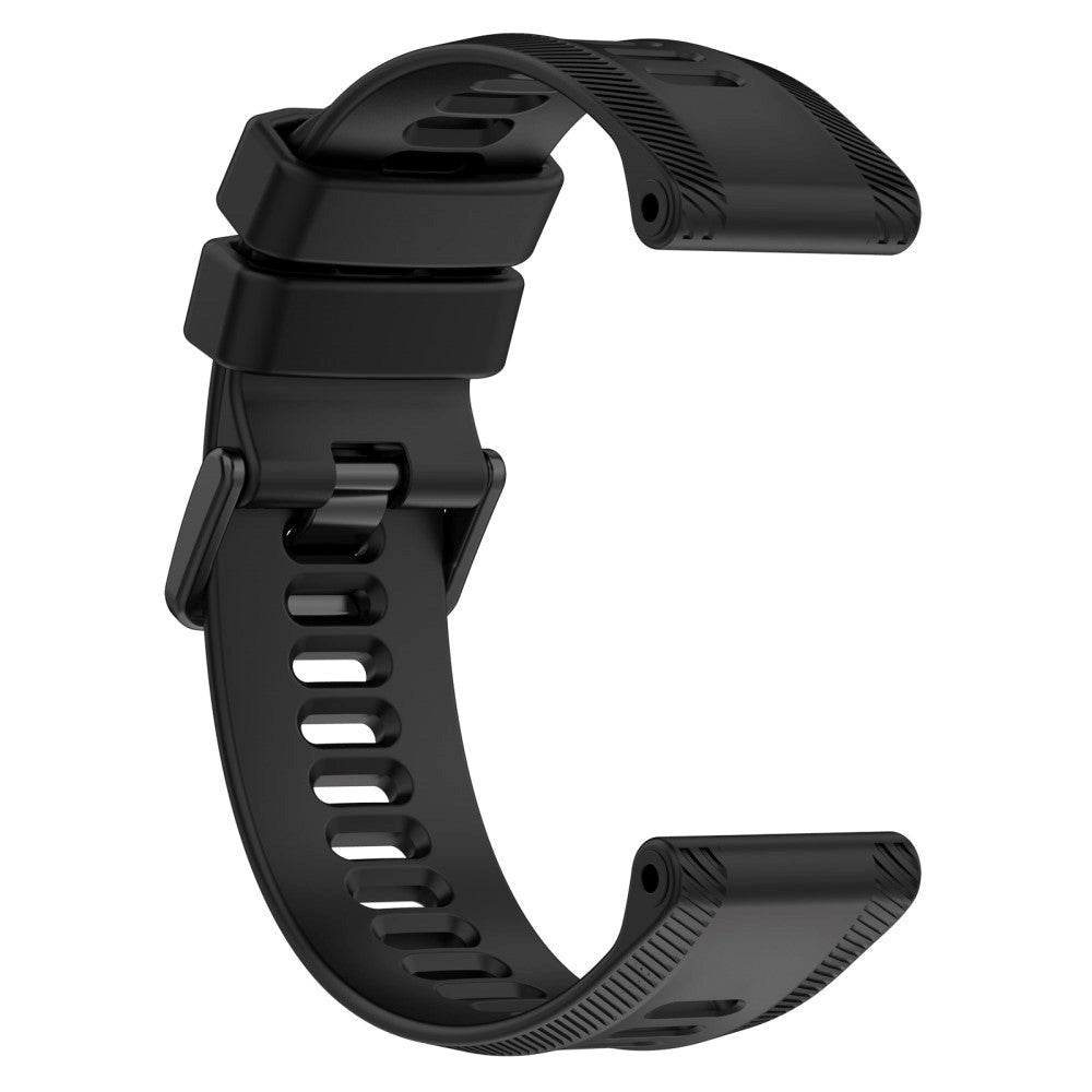 Garmin Strap 22mm Silikon Rillet - Svart