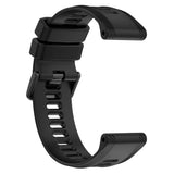 Garmin Strap 22mm Silikon Rillet - Svart