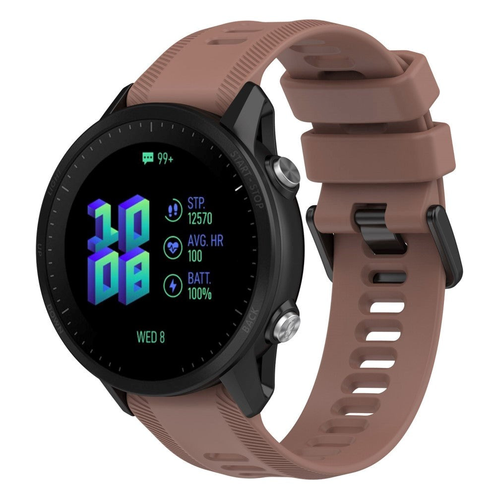 Garmin Rem 22mm Silikone Rillet - Brun