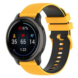 Smartwatch silikonrem (22mm) rutenett - gul / svart