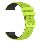 Smartwatch silikonrem (22mm) gitter - Limegrønn / Svart