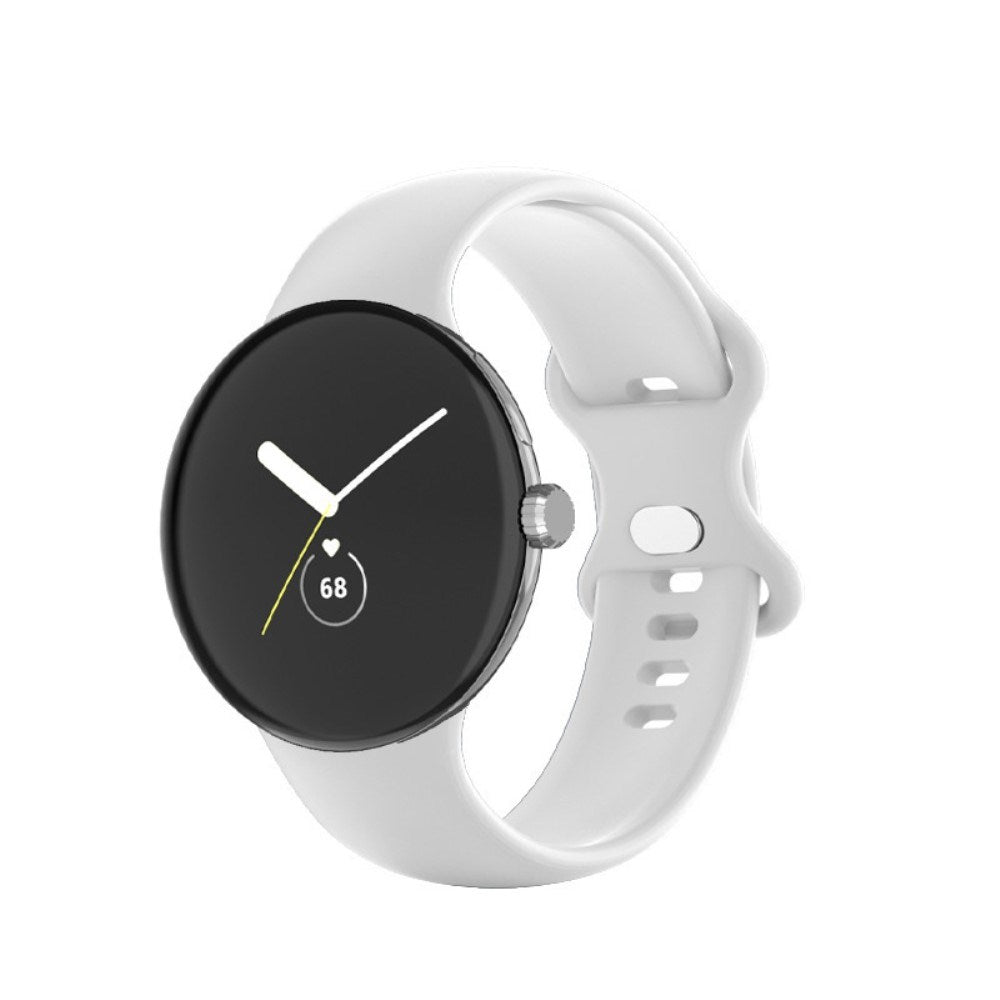 EIDERWOOD Google Pixel Watch 1 / 2 / 3 Silikon Smartwatch-rem - Hvit
