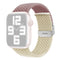 Apple Watch (38/40/SE/41/42mm) Tofarvet Nylon Rem - Lilla / Beige