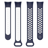 Xiaomi Smart Band 9 / 9 NFC / 8 / 8 NFC Silikone Urrem - Mørkeblå / Hvid