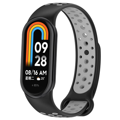 Xiaomi Smart Band 10 / 9 / 8 / NFC Silikone Urrem - Sort / Grå