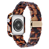 Apple Watch 9/8/7 (45 mm) klokkebånd og deksel i resin - svart / brun