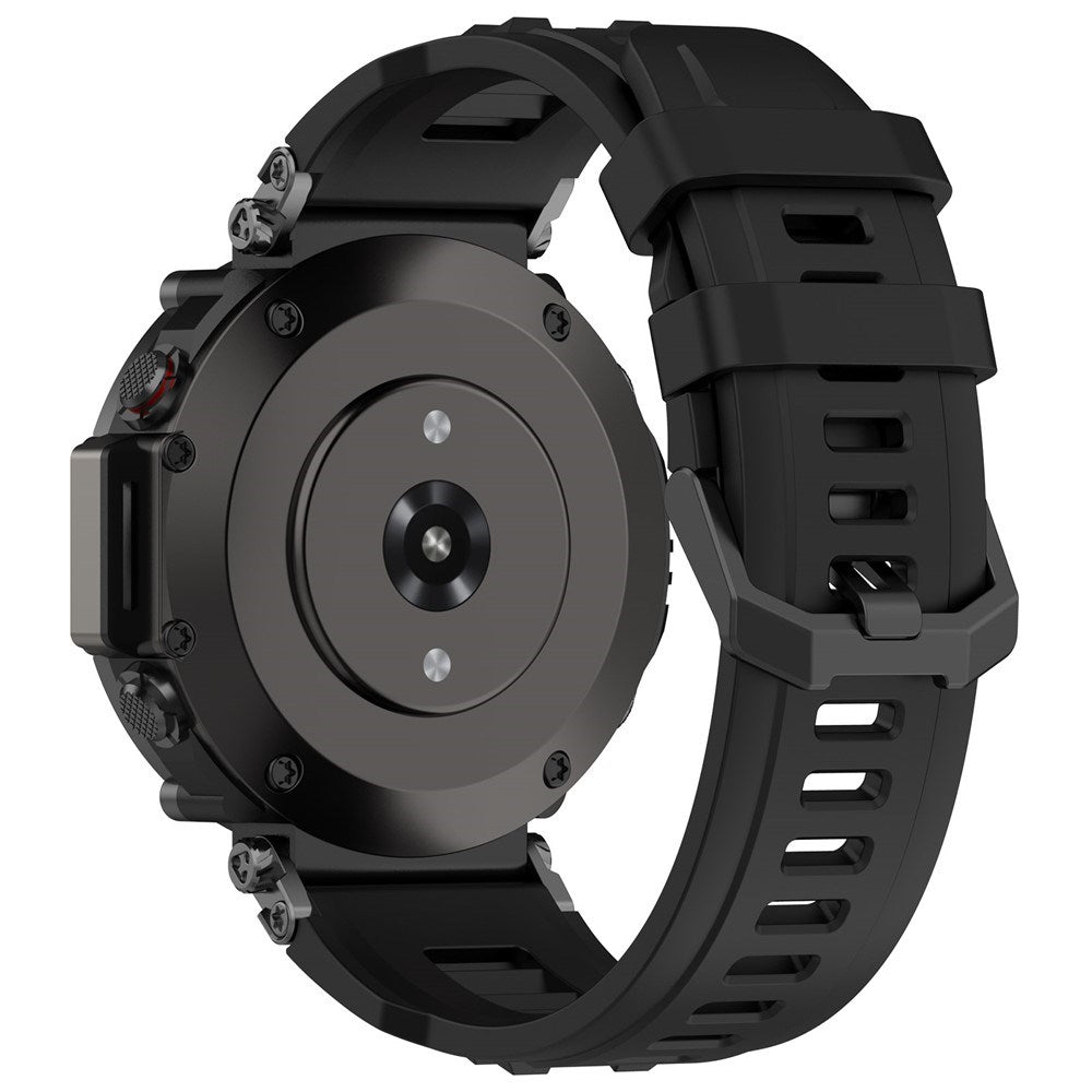 Amazfit T-Rex Ultra Silikone Rem - Monteringsværktøj - Sort