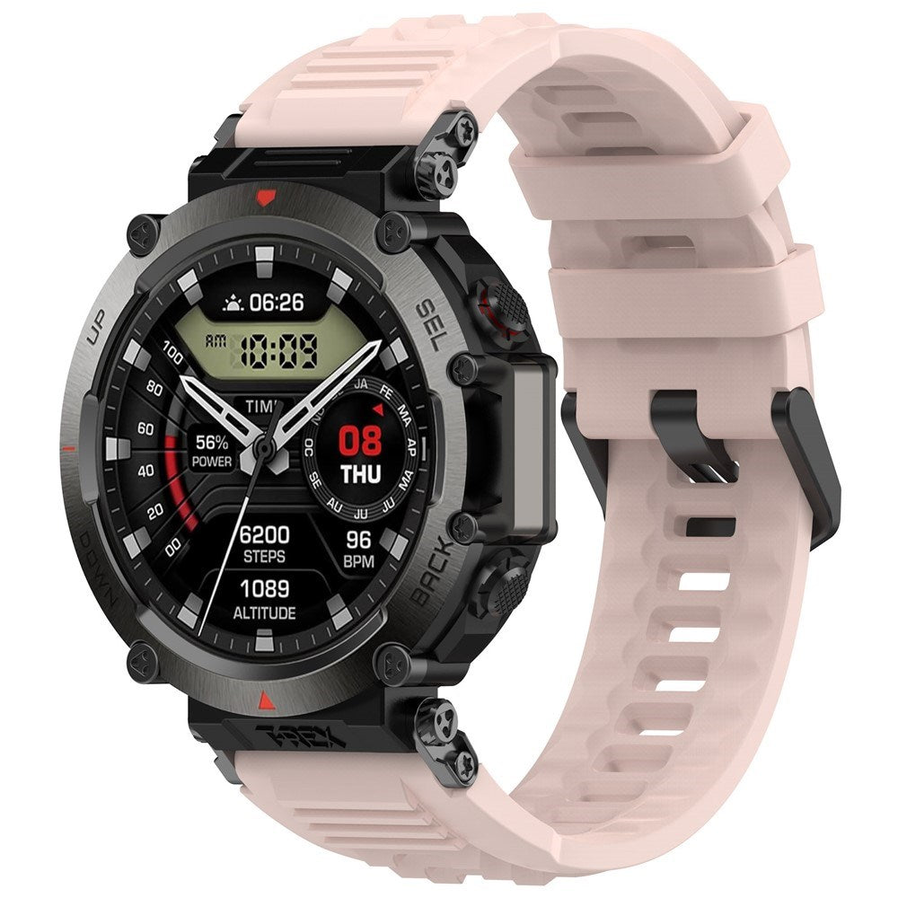Amazfit T-Rex Ultra Silikone Rem - Monteringsværktøj - Lyserød