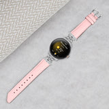 Google Pixel Watch 1/2/3 skinnklokkerem m. Sølv Rhinestone-spenne - Rosa