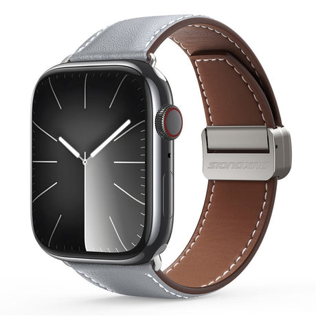 Apple Watch (38/40/SE/41/42mm) DUX DUCIS Kunstlæderrem - Grå