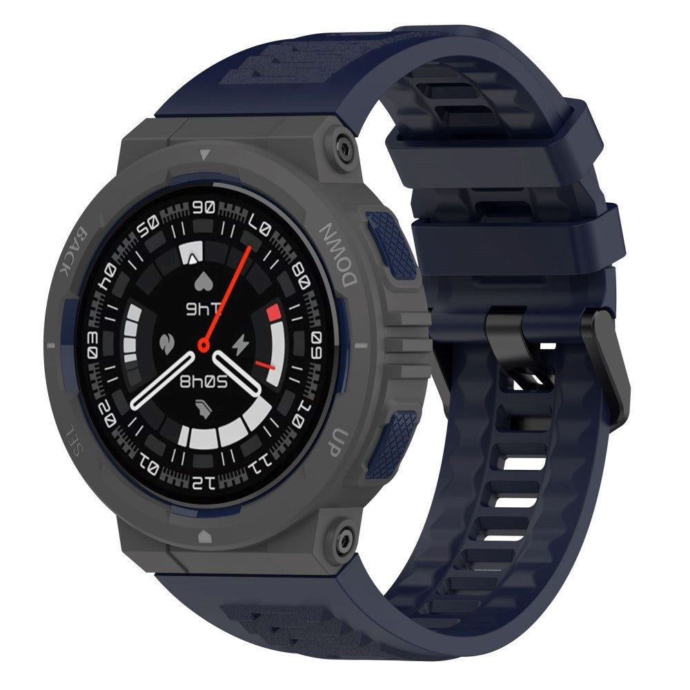 Amazfit Active Edge Silikonstropp inkl. Pinner - Mørkeblå