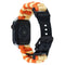 Apple Watch (38/40/SE/41/42mm) EIDERWOOD Tofarvet Flettet Nylon Urrem - Orange / Gul