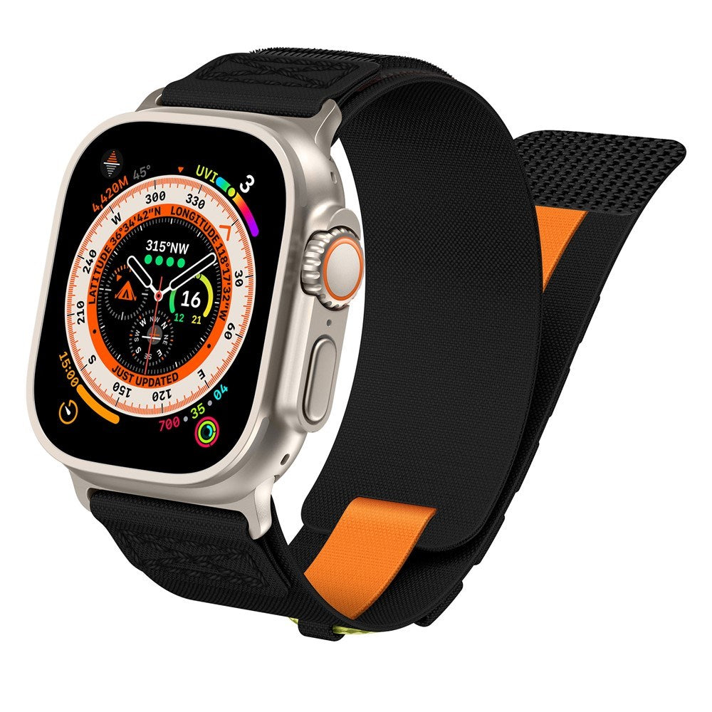 EIDERWOOD Apple Watch (42/44/SE/45/46/49mm) Nylon Rem - Sort