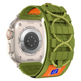 EIDERWOOD Apple Watch (42/44/SE/45/46/49mm) Nylon Rem - Grøn