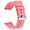 Universell 14 mm nylon smartklokkerem - rosa