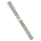 Universal 14mm rustfritt stål smartklokkerem m. Mønster - Sølv