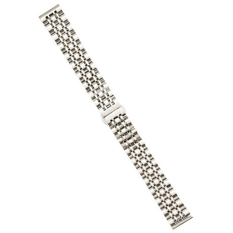 Universal 14mm rustfritt stål smartklokkerem m. Mønster - Sølv