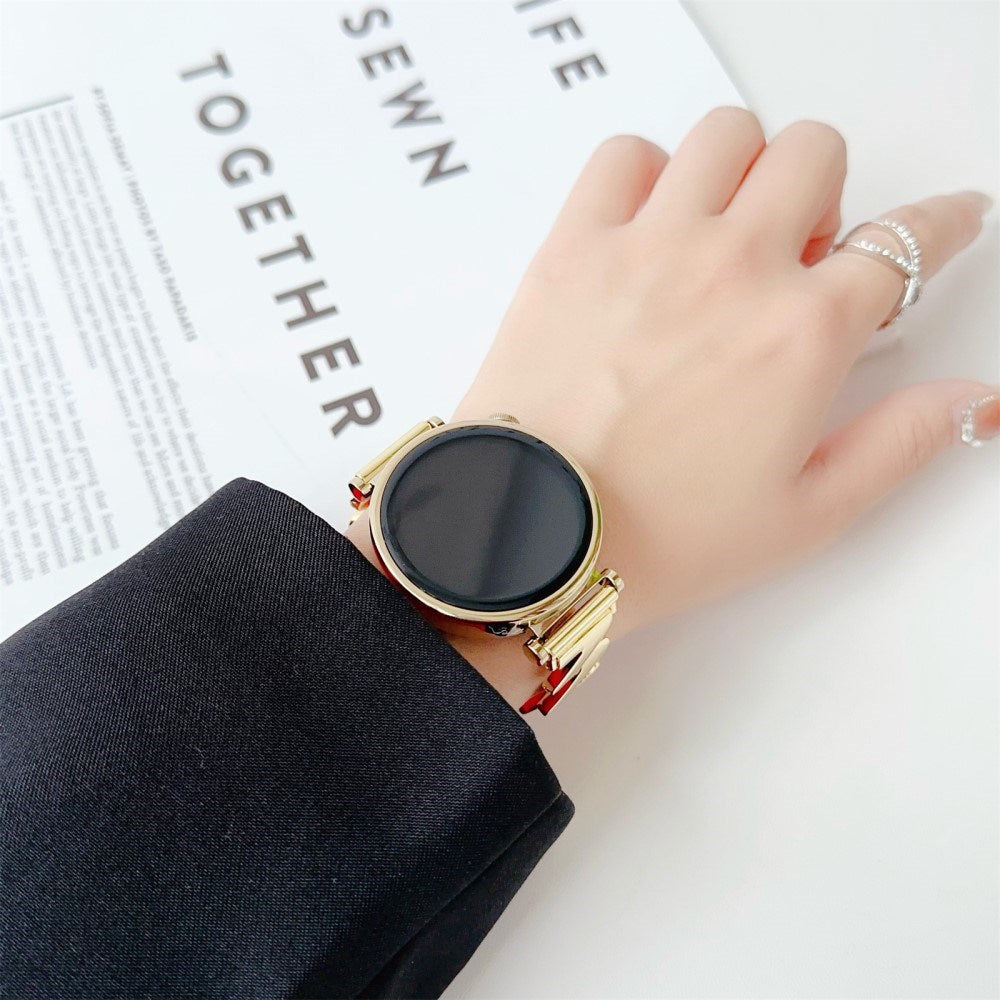 Universell 20 mm smartklokkerem - Bølget metall - Svart