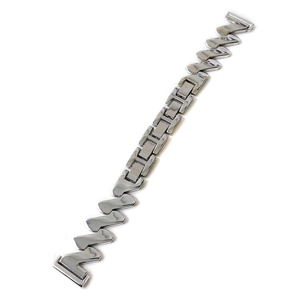 Universell 20 mm smartklokkerem - Bølget metall - Sølv