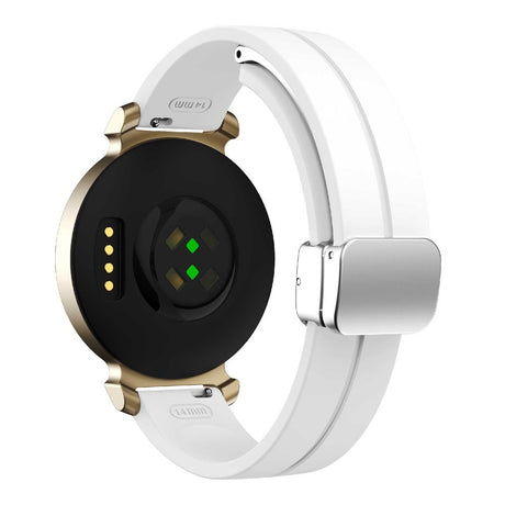 EIDERWOOD Garmin Lily 2 Magnetisk Silikone Urrem - Hvid