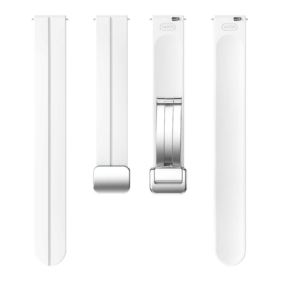 EIDERWOOD Garmin Lily 2 Magnetisk Silikone Urrem - Hvid