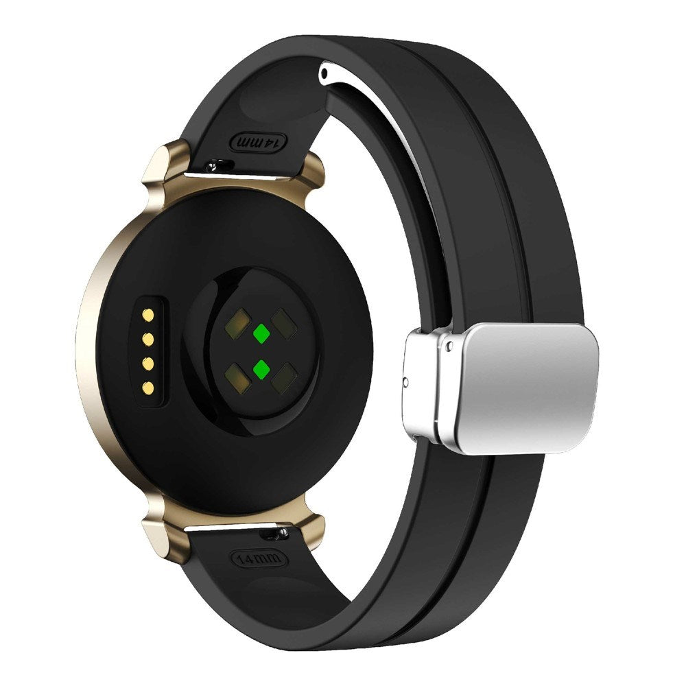 EIDERWOOD Garmin Lily 2 Magnetisk Silikone Urrem - Sort