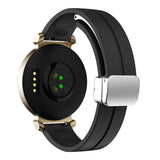 EIDERWOOD Garmin Lily 2 Magnetisk Silikone Urrem - Sort
