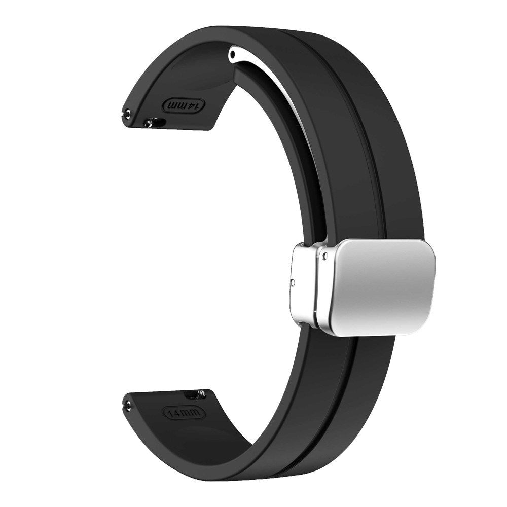 EIDERWOOD Garmin Lily 2 Magnetisk Silikone Urrem - Sort