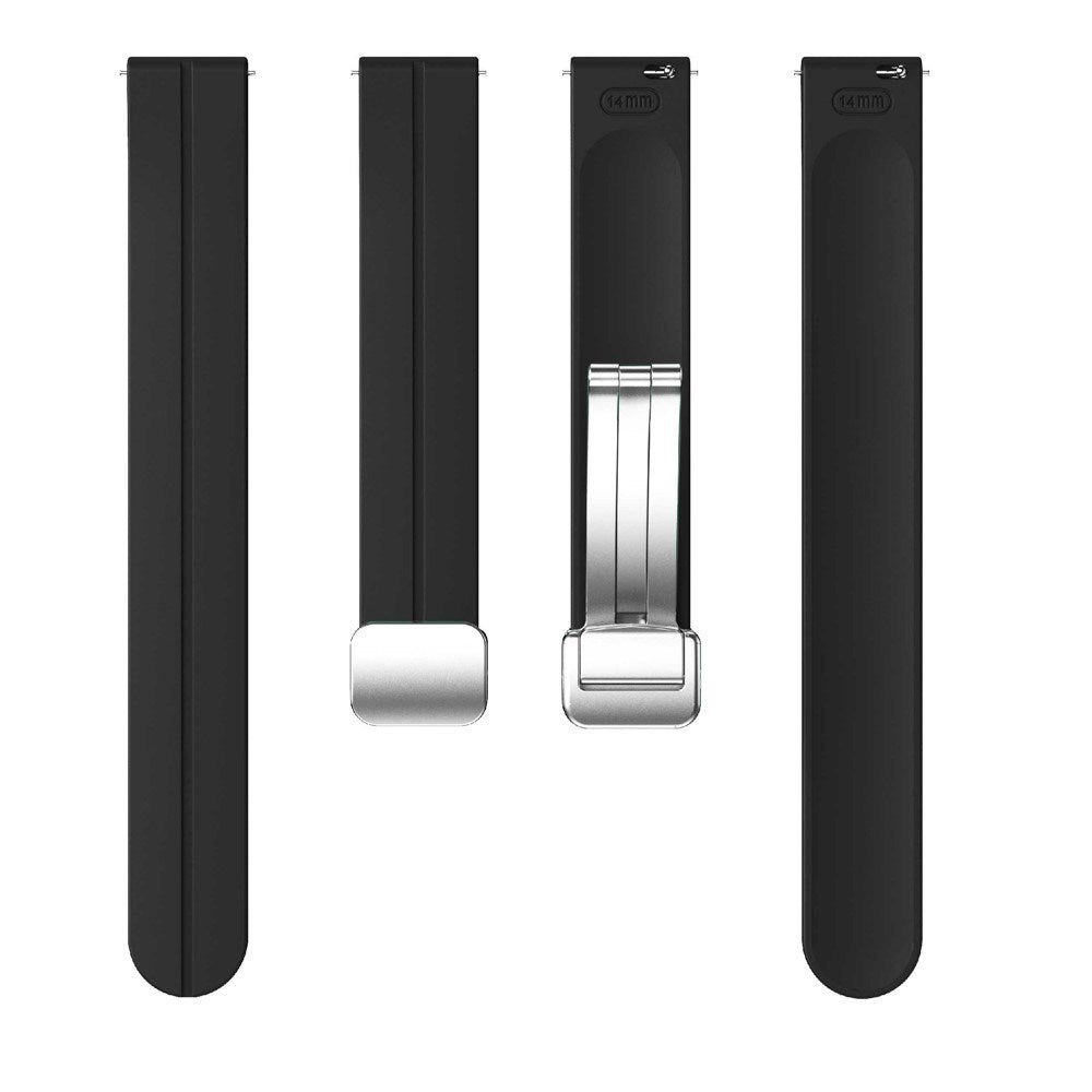 EIDERWOOD Garmin Lily 2 Magnetisk Silikone Urrem - Sort