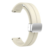EIDERWOOD Garmin Lily 2 Magnetisk Silikone Urrem - Beige