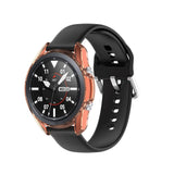 Samsung Galaxy Watch 3 45mm fleksibelt plastdeksel - oransje