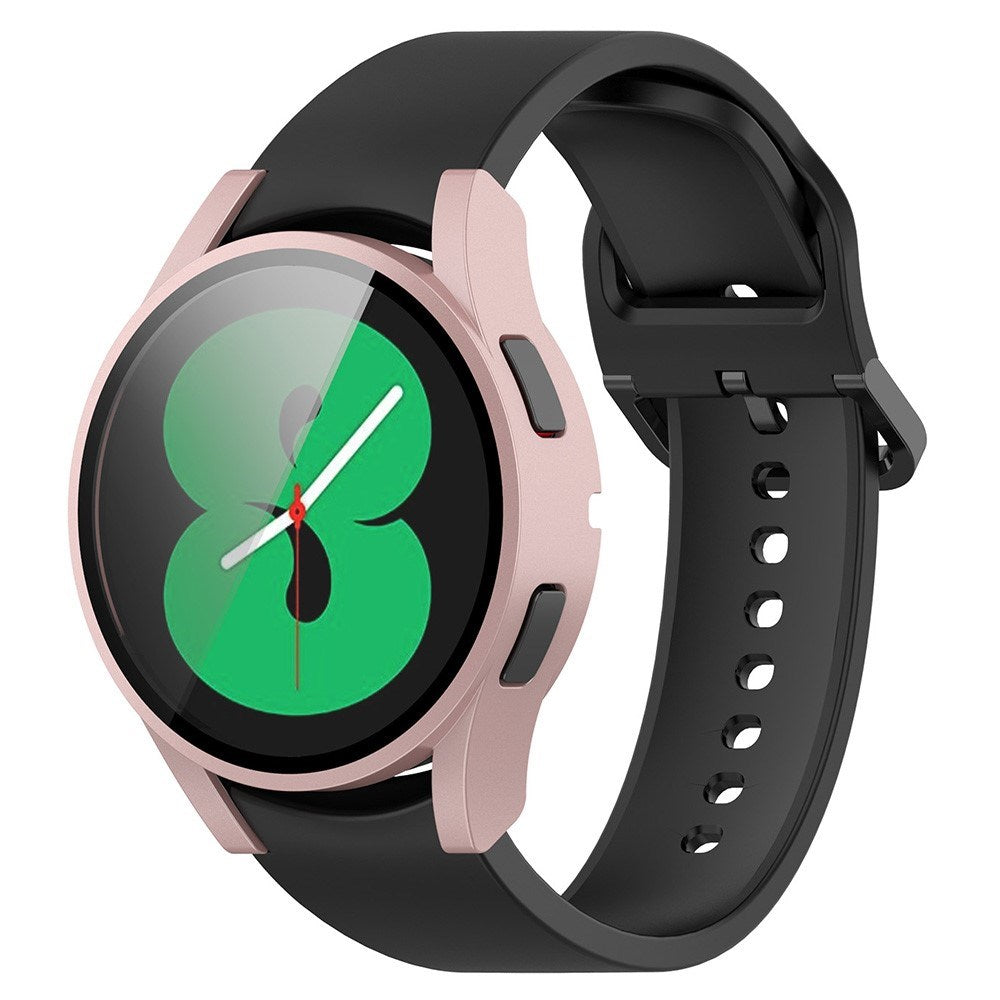 Samsung Galaxy Watch 4 (40 mm) / FE (40 mm) deksel av hardplast m. Innebygd skjermbeskytter - Rosa