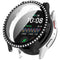 Samsung Galaxy Watch 7 (40 mm) deksel i hardplast m. Innebygd skjermbeskytter - Black &amp; Rhinestone