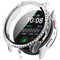 Samsung Galaxy Watch 7 (40 mm) deksel i hardplast m. Innebygd skjermbeskytter - Transparent &amp; Rhinestone