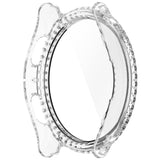 Samsung Galaxy Watch 7 (40 mm) deksel i hardplast m. Innebygd skjermbeskytter - Transparent &amp; Rhinestone