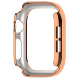 Apple Watch 10 (42 mm) deksel av hardplast m. Rhinestone - Rose Gold / Rhinestone