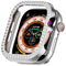 Apple Watch 10 (42 mm) deksel av hardplast m. Rhinestone - Sølv / Rhinestone