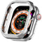 Apple Watch 10 (42 mm) deksel av hardplast m. Rhinestone - Sølv / Rhinestone