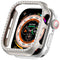 Apple Watch 10 (42 mm) deksel av hardplast m. Rhinestone - Grå / Rhinestone