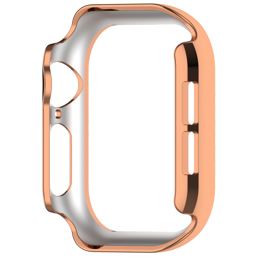 Apple Watch 10 (46 mm) deksel av hardplast m. Rhinestone - Rose Gold / Rhinestone