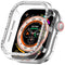 Apple Watch 10 (46 mm) deksel av hardplast m. Rhinestone - Transparent / Rhinestone